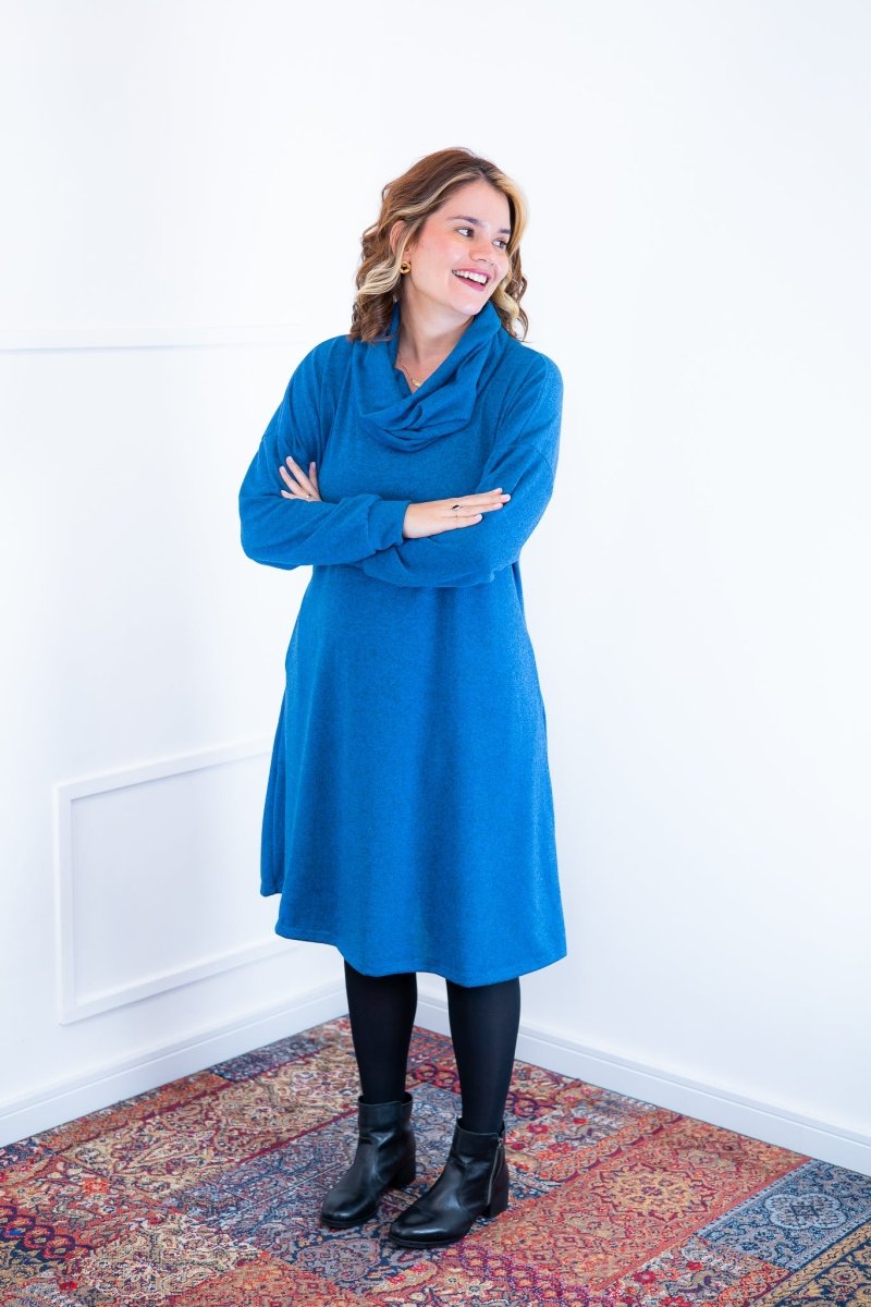 Vestido Bianca - Lãzinha de Gola Boba com Bolso - Naguirre Shop