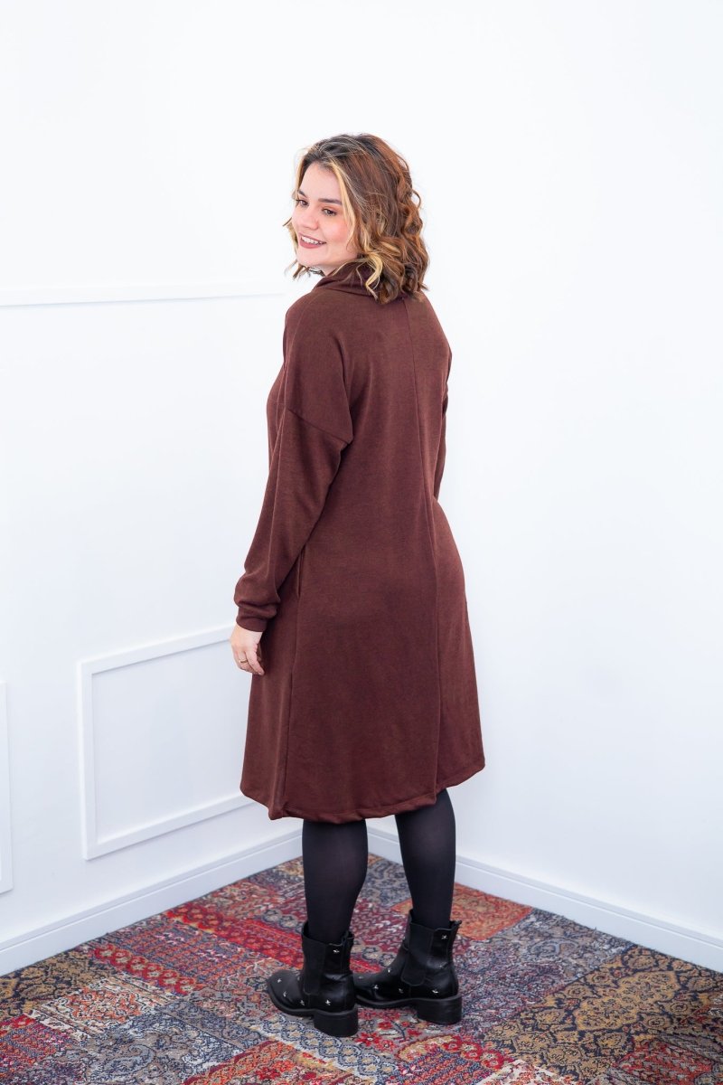 Vestido Bianca - Lãzinha de Gola Boba com Bolso - Naguirre Shop