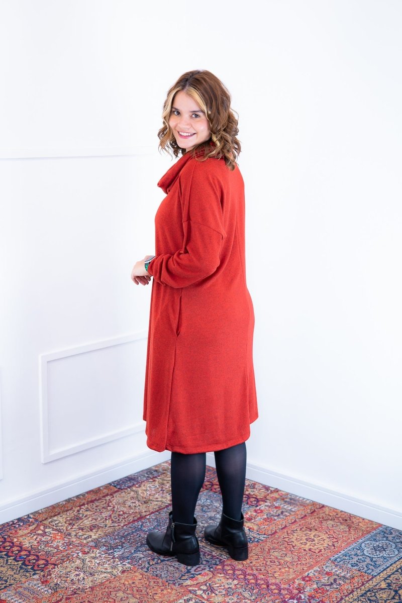 Vestido Bianca - Lãzinha de Gola Boba com Bolso - Naguirre Shop