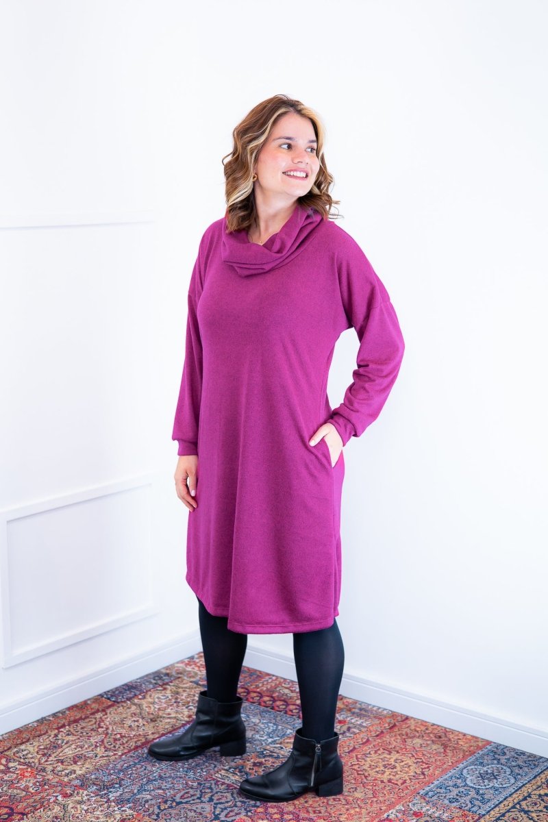 Vestido Bianca - Lãzinha de Gola Boba com Bolso - Naguirre Shop