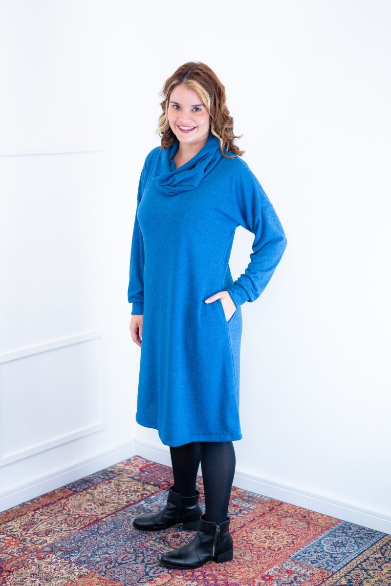 Vestido Bianca - Lãzinha de Gola Boba com Bolso - Naguirre Shop