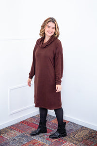 Vestido Bianca - Lãzinha de Gola Boba com Bolso - Naguirre Shop