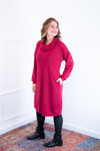 Vestido Bianca - Lãzinha de Gola Boba com Bolso - Naguirre Shop