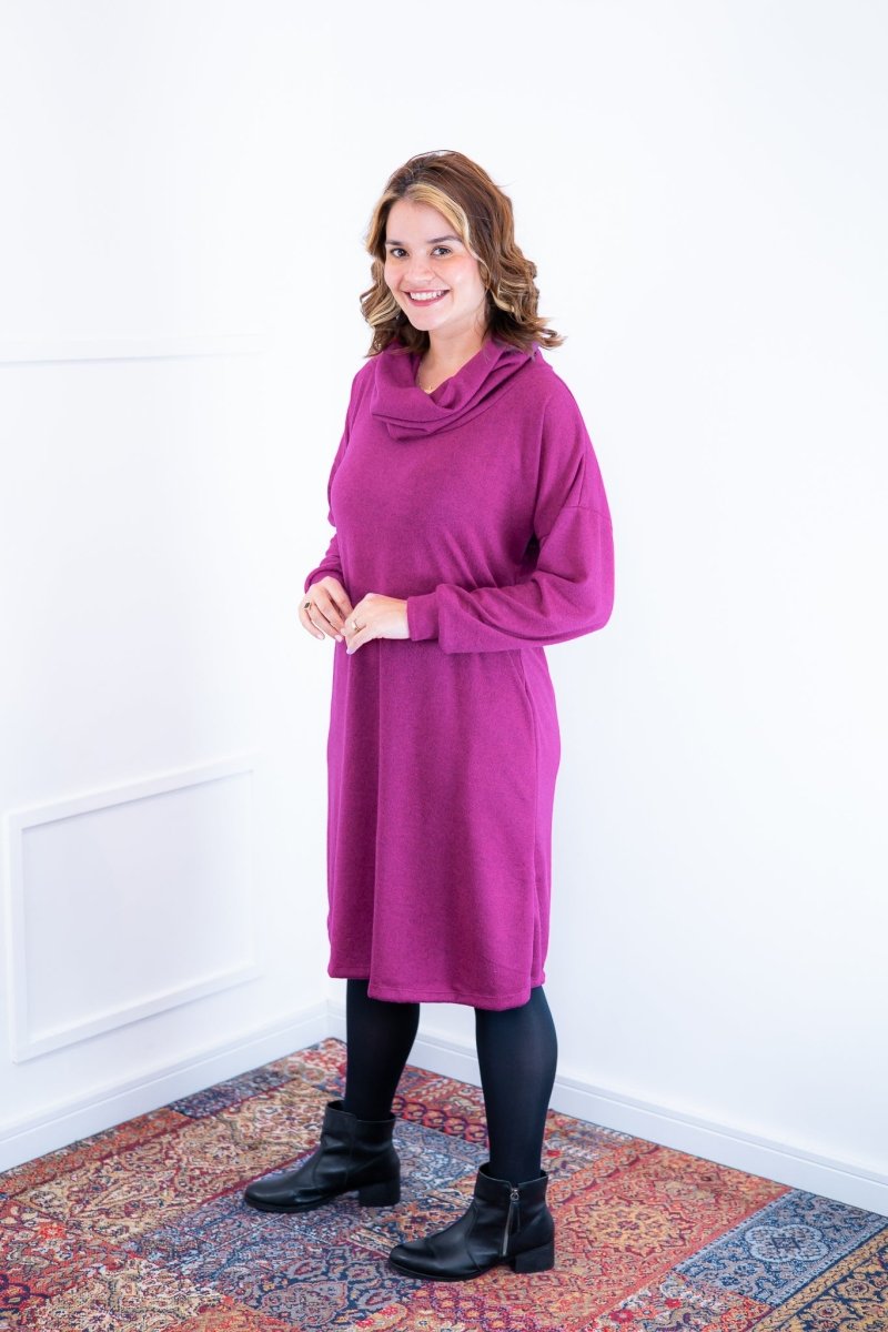 Vestido Bianca - Lãzinha de Gola Boba com Bolso - Naguirre Shop