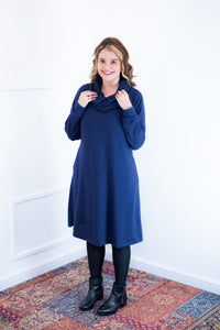 Vestido Bianca - Lãzinha de Gola Boba com Bolso - Naguirre Shop