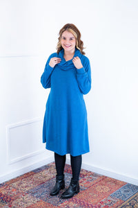 Vestido Bianca - Lãzinha de Gola Boba com Bolso - Naguirre Shop