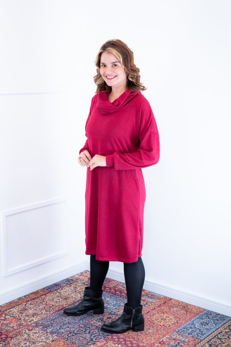 Vestido Bianca - Lãzinha de Gola Boba com Bolso - Naguirre Shop