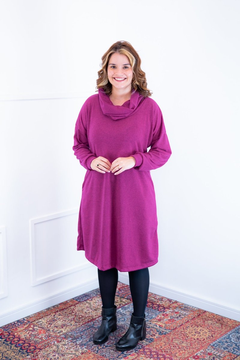 Vestido Bianca - Lãzinha de Gola Boba com Bolso - Naguirre Shop