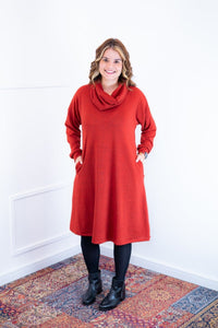 Vestido Bianca - Lãzinha de Gola Boba com Bolso - Naguirre Shop