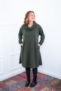 Vestido Bianca - Lãzinha de Gola Boba com Bolso - Naguirre Shop