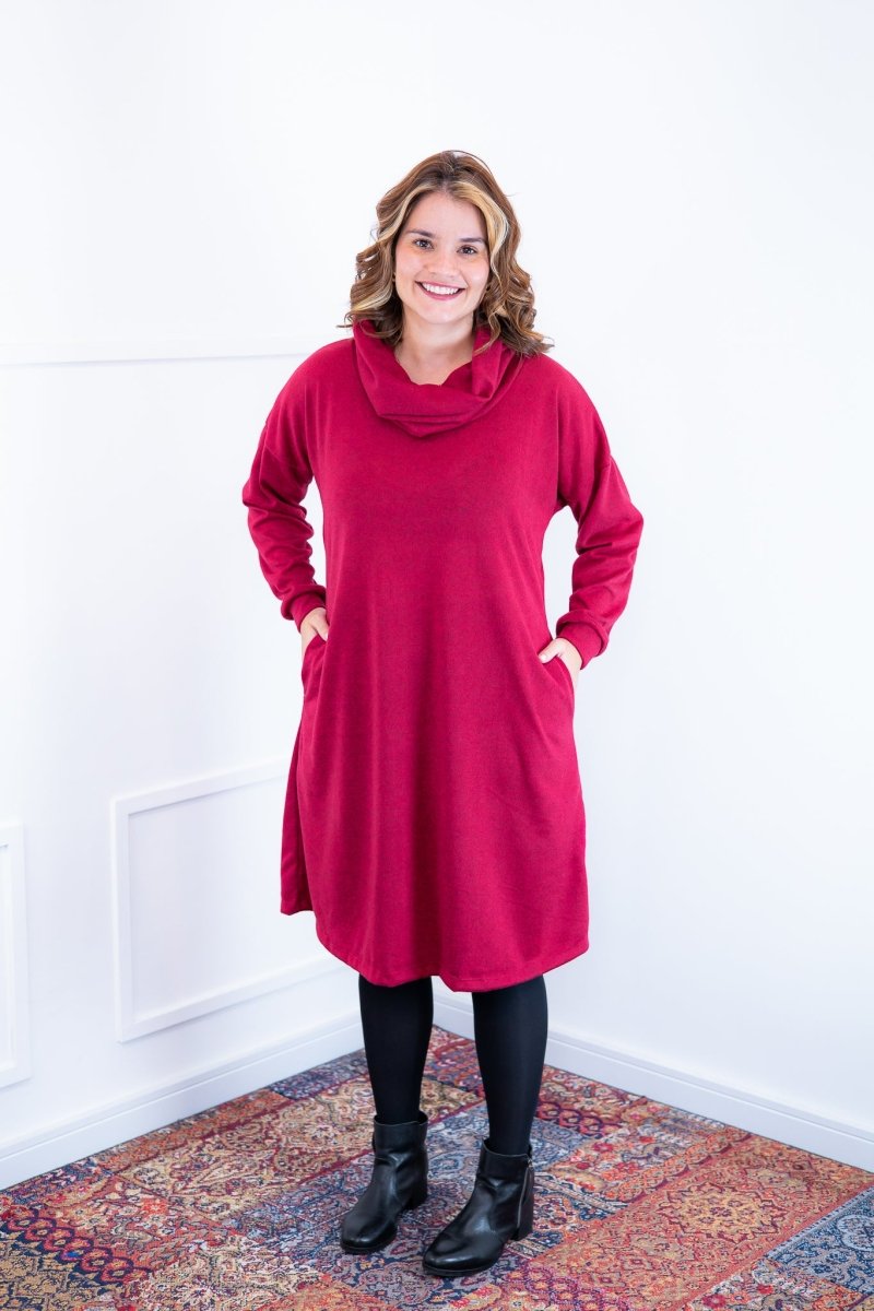 Vestido Bianca - Lãzinha de Gola Boba com Bolso - Naguirre Shop