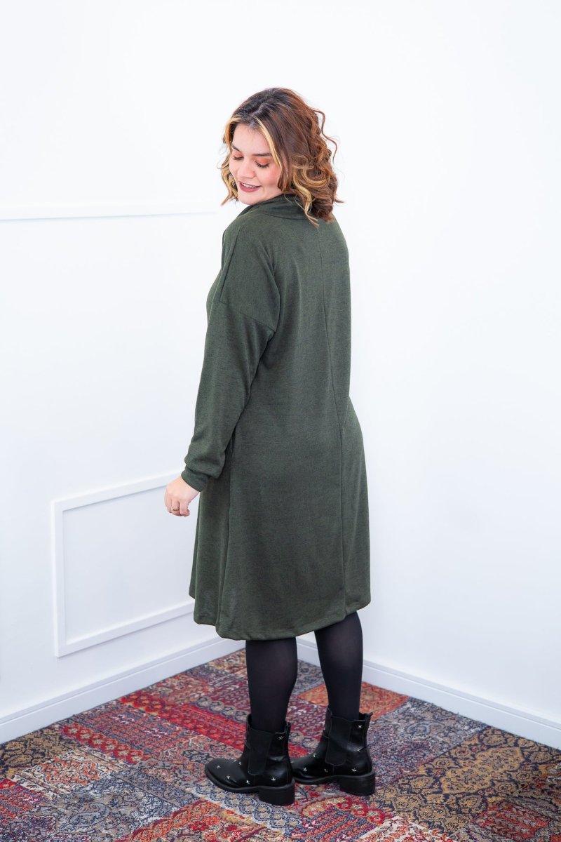 Vestido Bianca - Lãzinha de Gola Boba com Bolso - Naguirre Shop