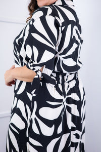 Vestido Bruna - Chemise Midi Gola V em Viscolinho - Naguirre Shop