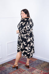 Vestido Bruna - Chemise Midi Gola V em Viscolinho - Naguirre Shop
