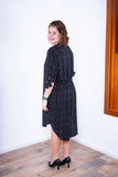 Vestido Bruna - Chemise Midi Gola V em Viscolinho - Naguirre Shop