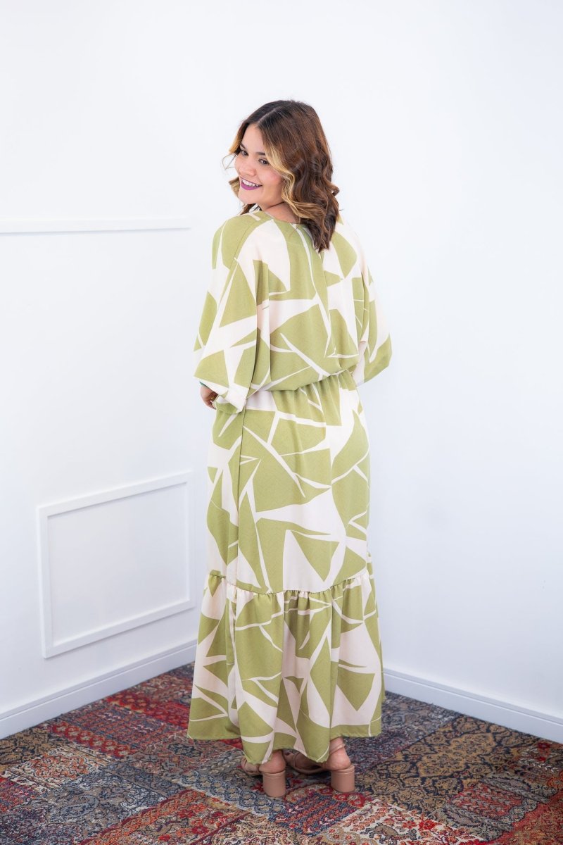 Vestido Celina – Manga Japonesa Longo em Crepe Fluido - Naguirre Shop