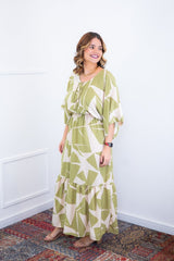 Vestido Celina – Manga Japonesa Longo em Crepe Fluido - Naguirre Shop