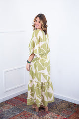 Vestido Celina – Manga Japonesa Longo em Crepe Fluido - Naguirre Shop