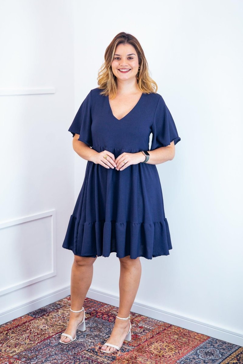 Vestido Crepe Saia Duas Marias Duna - Naguirre Shop