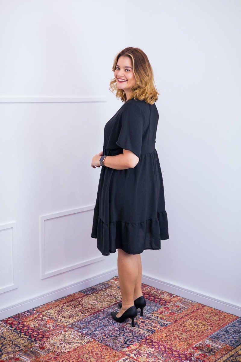 Vestido Crepe Saia Duas Marias Duna - Naguirre Shop