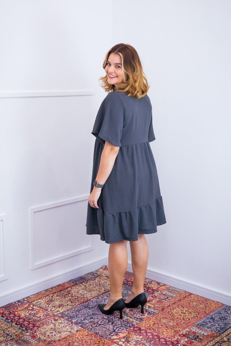 Vestido Crepe Saia Duas Marias Duna - Naguirre Shop