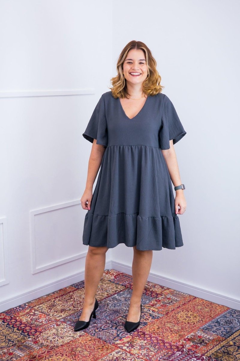 Vestido Crepe Saia Duas Marias Duna - Naguirre Shop