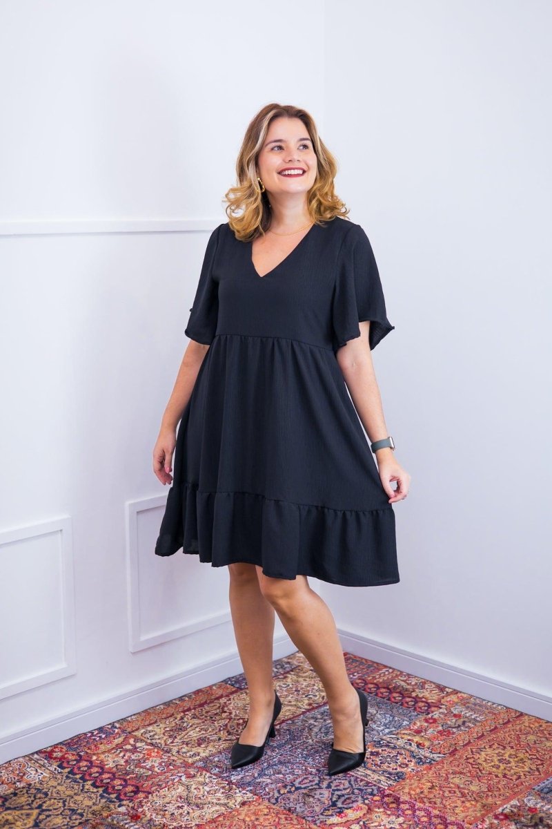 Vestido Crepe Saia Duas Marias Duna - Naguirre Shop