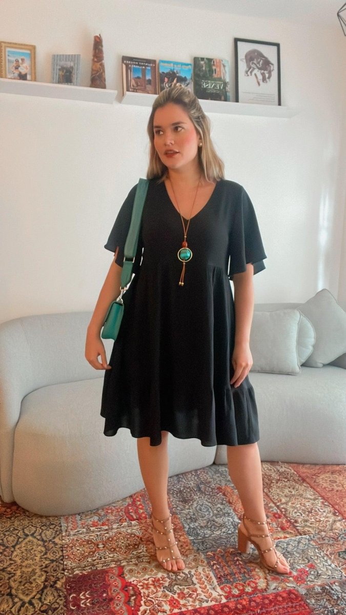 Vestido Crepe Saia Duas Marias Duna - Naguirre Shop