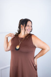 Vestido Daiane - Regata Longuete Mullet em Malha Confort - Naguirre Shop