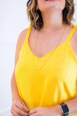 Vestido Dandara - Midi de Alça Decote V em Linho Light - Naguirre Shop