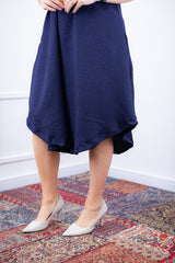 Vestido Dandara - Midi de Alça Decote V em Linho Light - Naguirre Shop