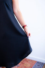 Vestido Dandara - Midi de Alça Decote V em Linho Light - Naguirre Shop