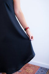 Vestido Dandara - Midi de Alça Decote V em Linho Light - Naguirre Shop