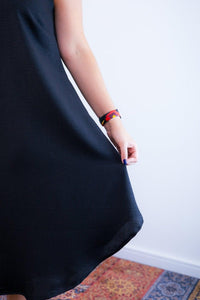Vestido Dandara - Midi de Alça Decote V em Linho Light - Naguirre Shop