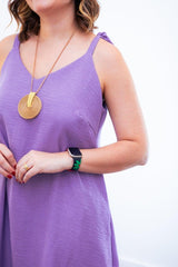 Vestido Dandara - Midi de Alça Decote V em Linho Light - Naguirre Shop