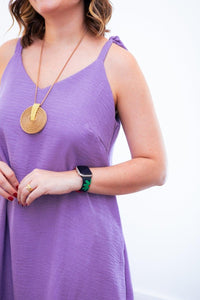 Vestido Dandara - Midi de Alça Decote V em Linho Light - Naguirre Shop
