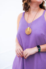 Vestido Dandara - Midi de Alça Decote V em Linho Light - Naguirre Shop