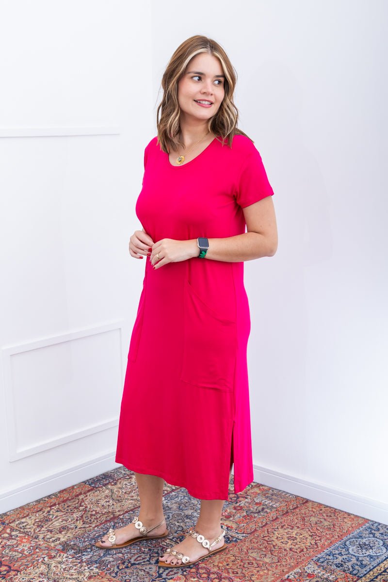 Vestido Diana – Bolsos Assimétricos em Viscolycra - Naguirre Shop
