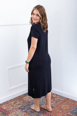 Vestido Diana – Bolsos Assimétricos em Viscolycra - Naguirre Shop