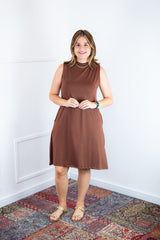 Vestido Emily - Regata de Amarrar nas Costas em Malha Confort - Naguirre Shop