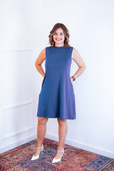 Vestido Emily - Regata de Amarrar nas Costas em Malha Confort - Naguirre Shop