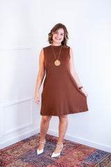 Vestido Emily - Regata de Amarrar nas Costas em Malha Confort - Naguirre Shop