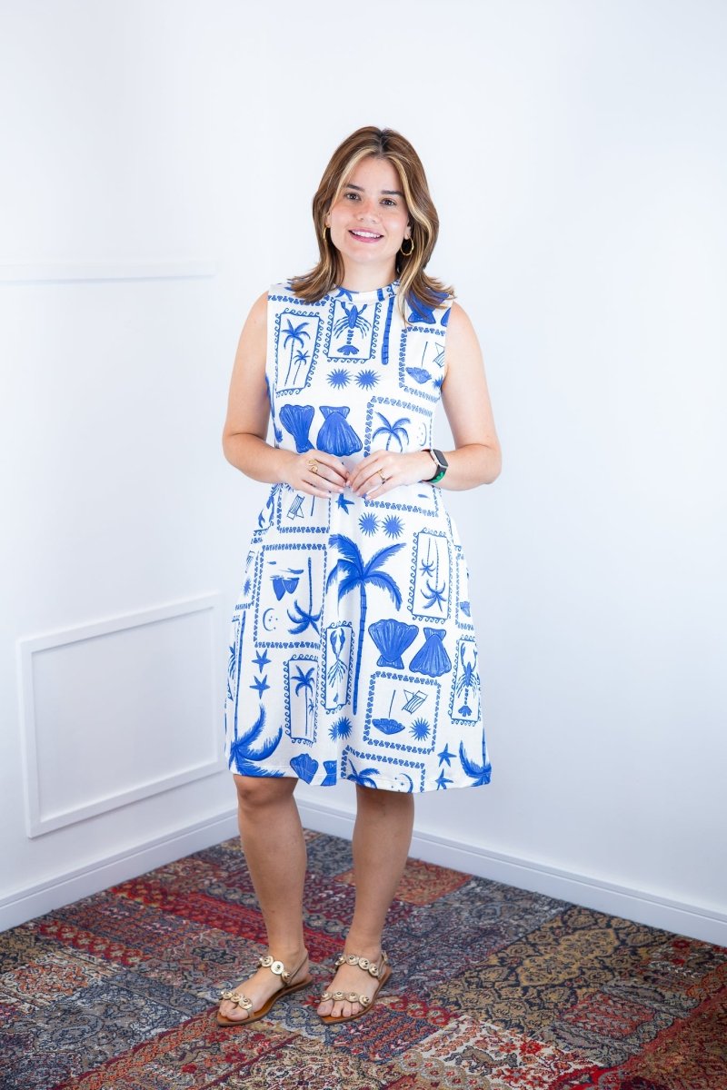 Vestido Emily - Regata de Amarrar nas Costas em Malha Confort - Naguirre Shop