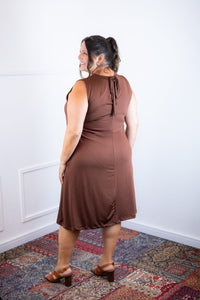 Vestido Emily - Regata de Amarrar nas Costas em Malha Confort - Naguirre Shop
