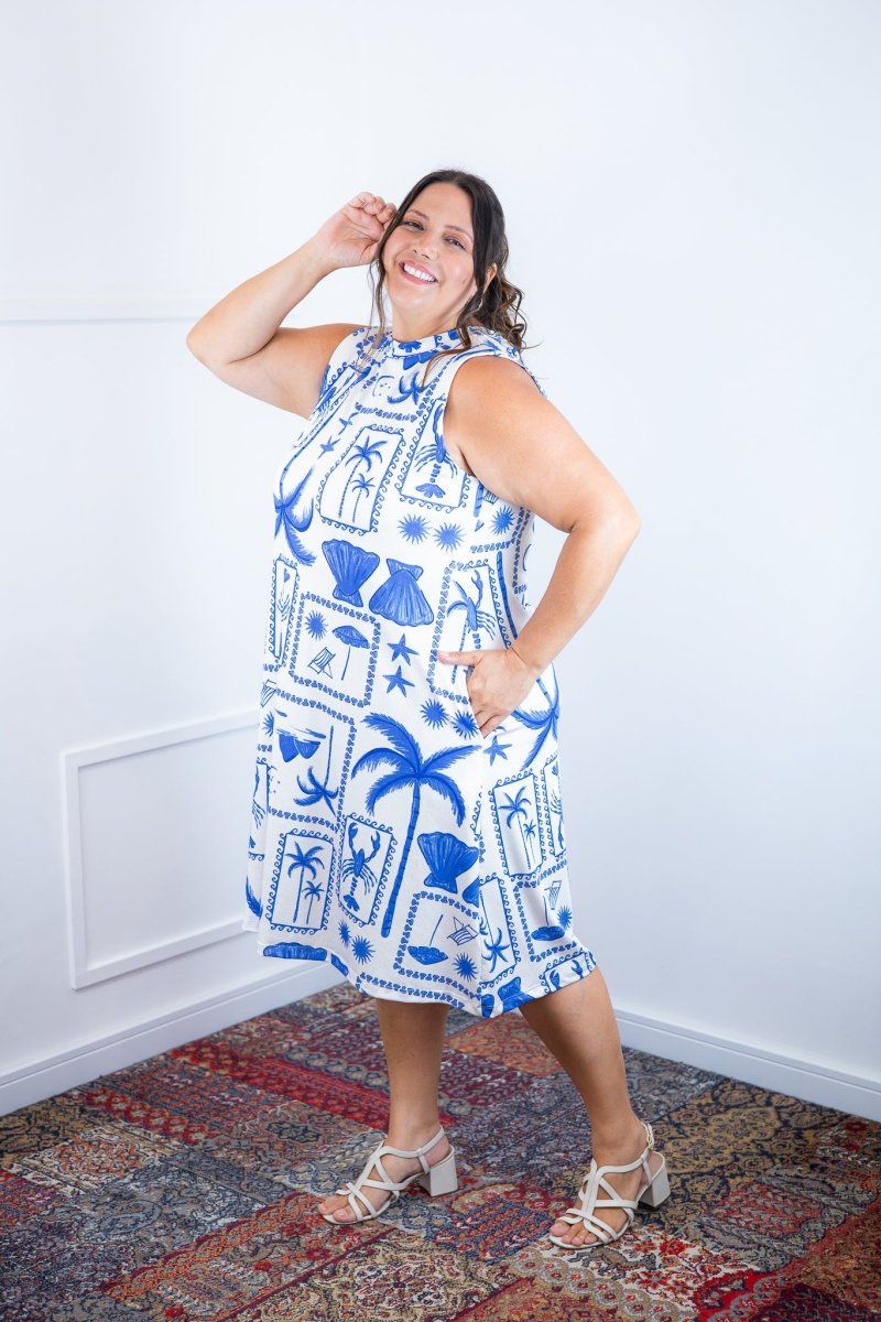 Vestido Emily - Regata de Amarrar nas Costas em Malha Confort - Naguirre Shop