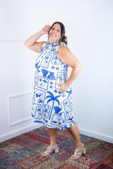 Vestido Emily - Regata de Amarrar nas Costas em Malha Confort - Naguirre Shop