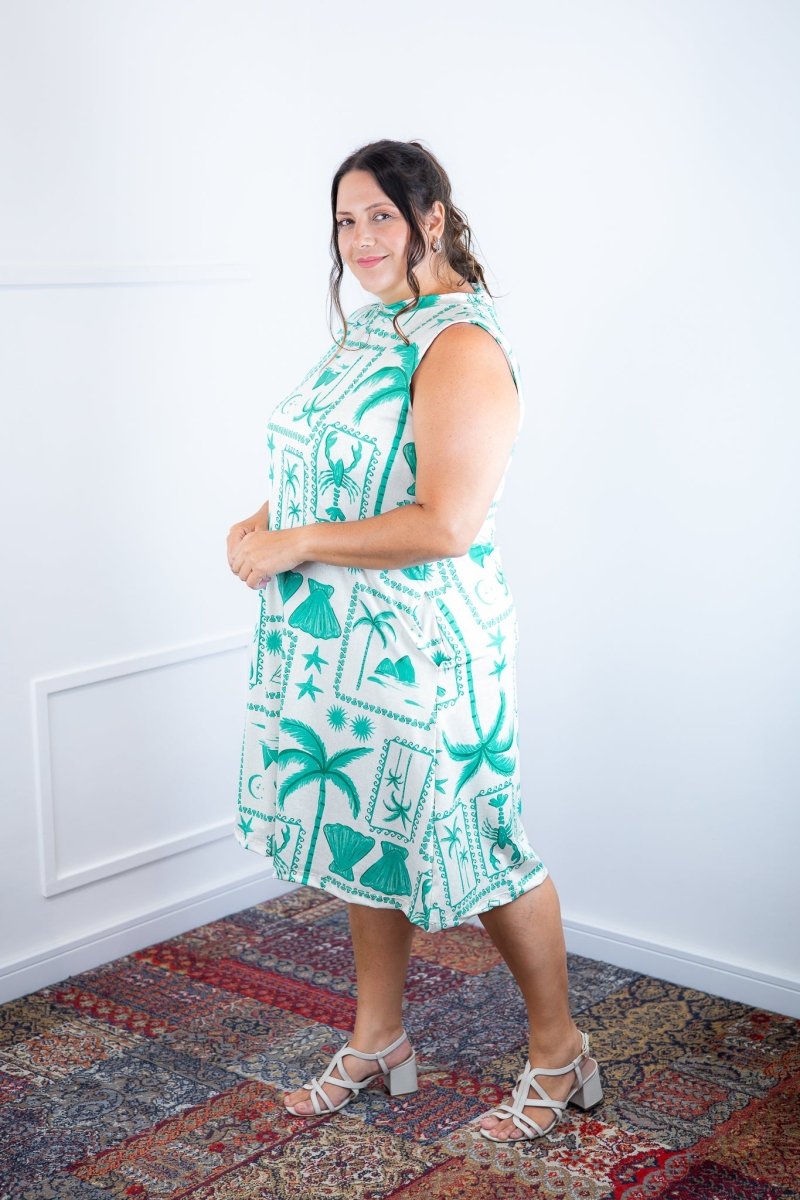 Vestido Emily - Regata de Amarrar nas Costas em Malha Confort - Naguirre Shop