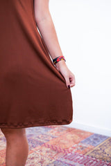 Vestido Emily - Regata de Amarrar nas Costas em Malha Confort - Naguirre Shop