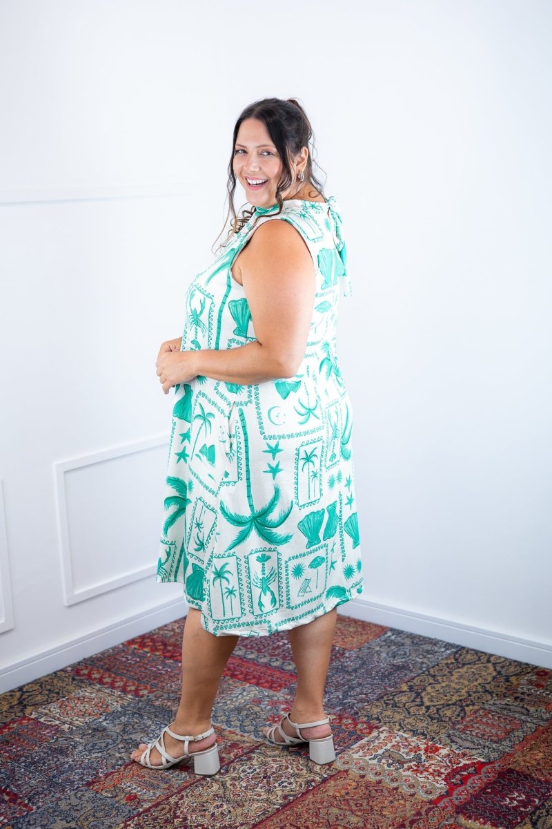 Vestido Emily - Regata de Amarrar nas Costas em Malha Confort - Naguirre Shop