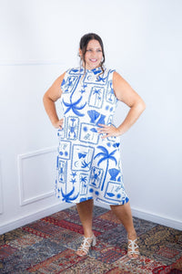 Vestido Emily - Regata de Amarrar nas Costas em Malha Confort - Naguirre Shop